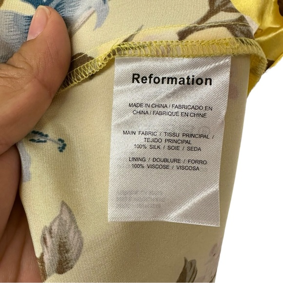 Reformation Genesis Silk Dress Size 4 - Picture 8 of 9
